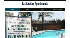Desktop Screenshot of lascasitasapts.net